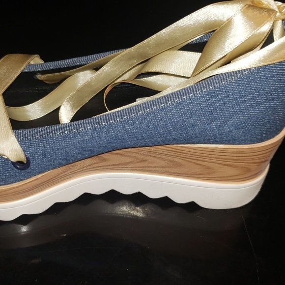 Beautiful lace up sandals platform block - Picture 5 of 5